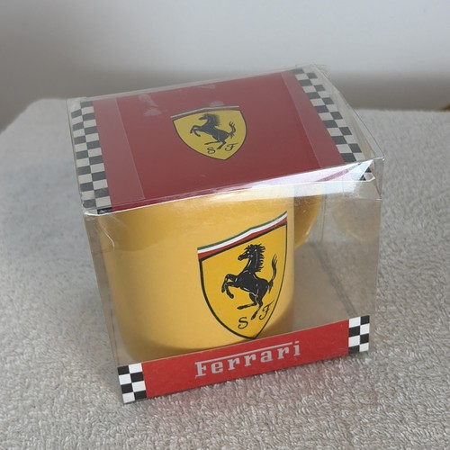 Tazza vintage ferrari giallo - vintage,
