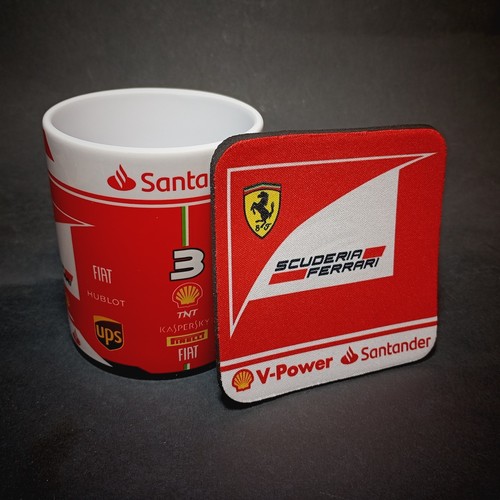 Coffee mug coaster ferrari - coffee,