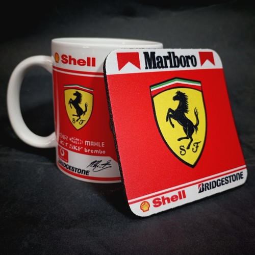 Mug sous verre ferrari - mug, sous-verre